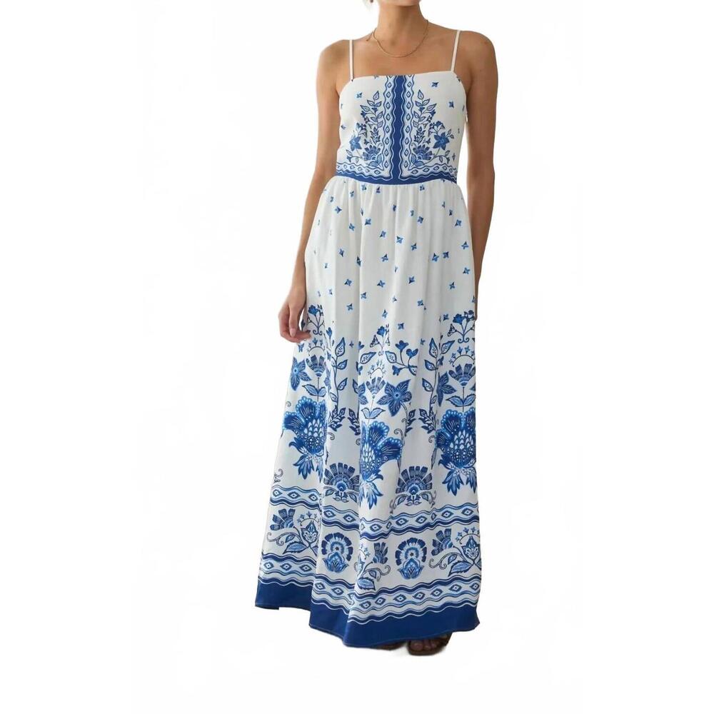 NEW SKIES ARE BLUE meet me in greece dress in blue
